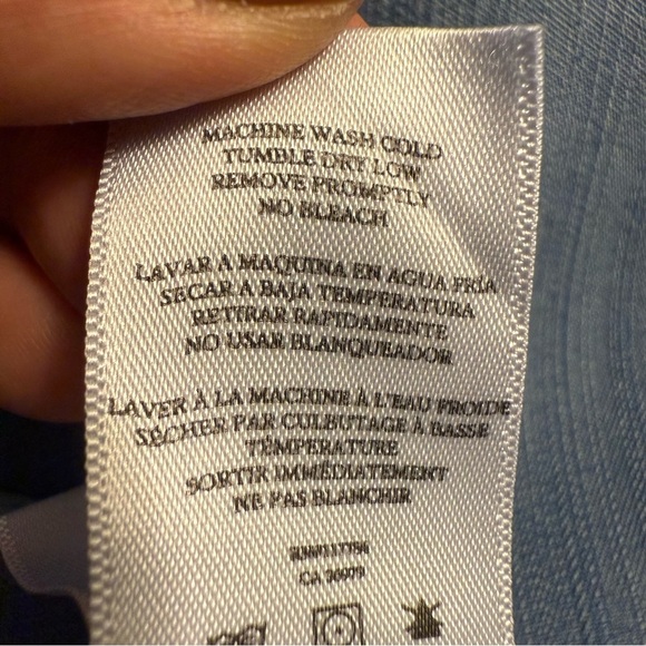 Rails | Military Blue Denim Button Down Shirt | Sz M - Picture 9 of 9